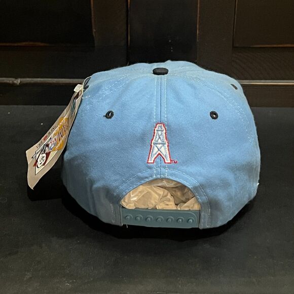NWT Vintage 90s New Era Houston Oilers Snapback Hat Classic Team Made in USA - Picture 6 of 11